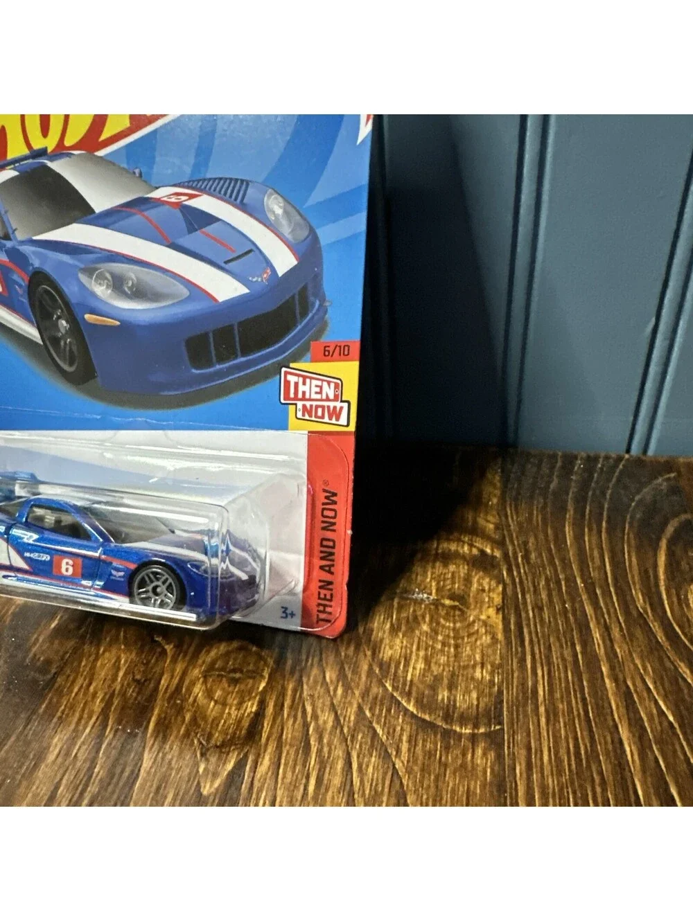 HOT WHEELS BLUE 2022 #233 CHEVROLET CHEVY CORVETTE C6R SPORTS CAR HOT ROD RACER